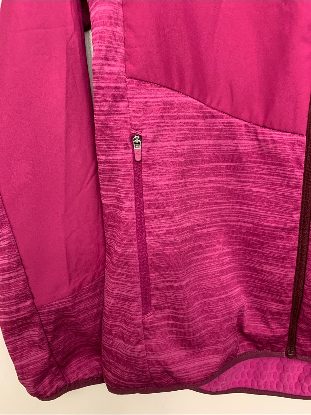 ODLO RUN EASY NEW European pink jacket zipped front pockets GLoft inside size M - Picture 3 of 16
